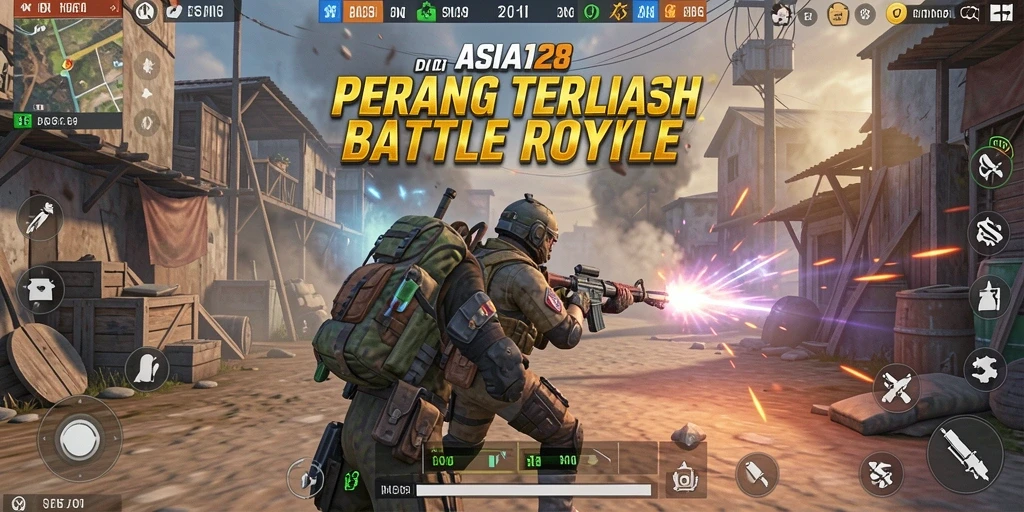 Tampilan gameplay menegangkan di <strong>ASIA128</strong> dengan pemain bertempur untuk bertahan hidup.