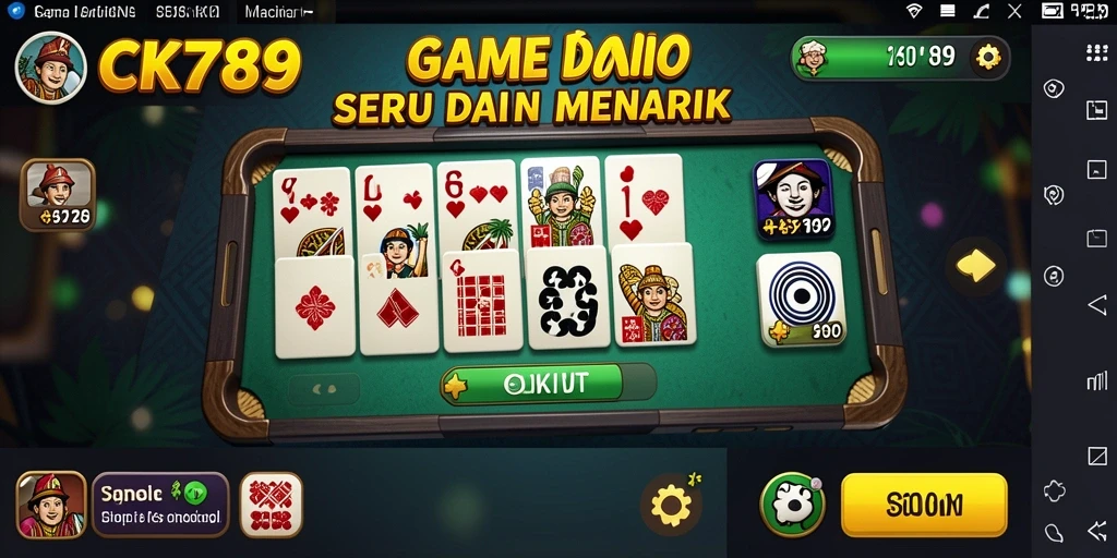 Screenshot game berisi tindakan seru permainan Domino.