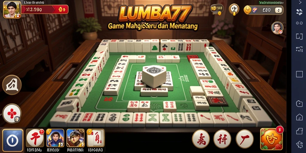 Tampilan menarik dari gameplay Mahjong di LUMBA77.