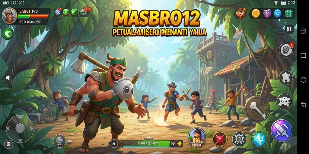 Tampilan gameplay menakjubkan dari petualangan seru MASBRO12.