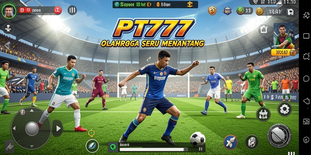Tampilan antarmuka PT777 saat bermain olahraga yang seru dan menantang.