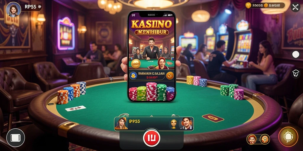 Gambar menampilkan gameplay seru dari permainan Kasino RP55.