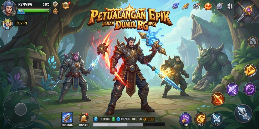 Screenshot gameplay RSNVIP6 menampilkan aksi pertarungan yang mendebarkan.