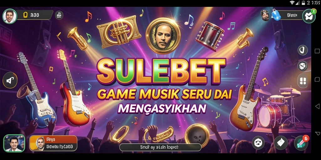 Tampilan gameplay SULEBET dengan interaksi musik yang menyenangkan.