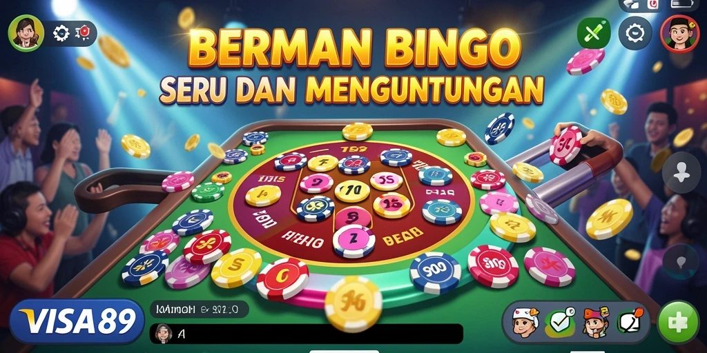Tampilan gameplay Bingo yang mengasyikkan dari aplikasi VISA89.